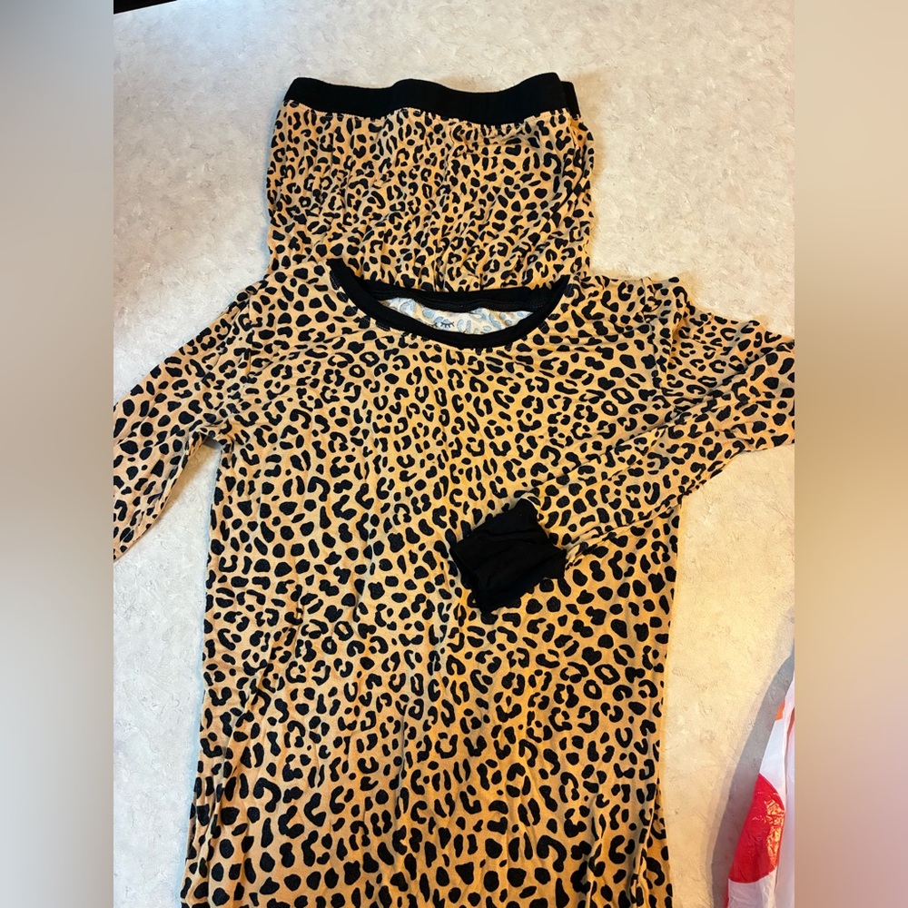 Little Sleepies Leopard Print Kids Pajama Set